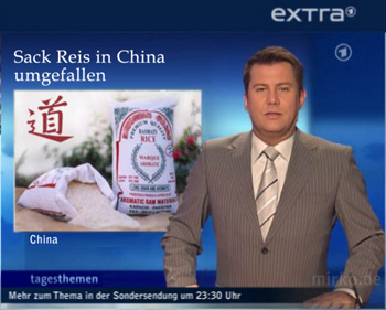  Sack Reis in China umgefallen – Situation unklar ...